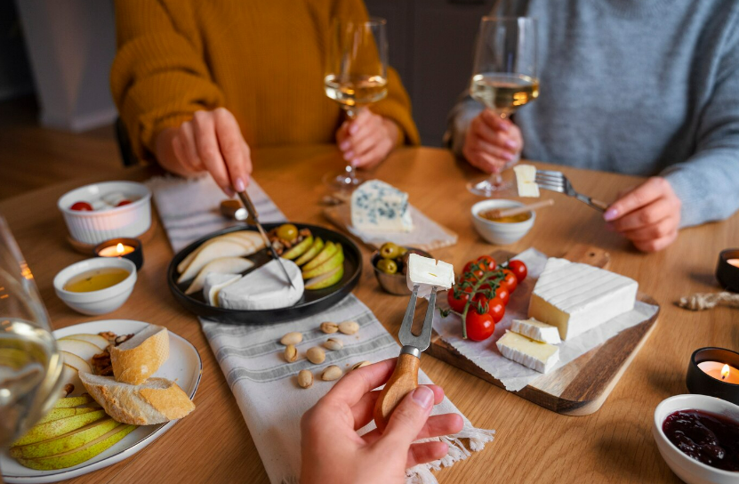 Wine tasting paired with food